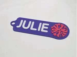 Cheer Name Tags Customizable for Bags, Key Chain