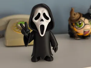 Ghostface Chibi "Paz y Amor" 3D
