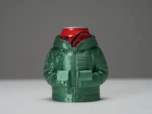 Porta lata en forma de chaqueta
