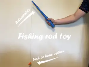 Fishing rod toy