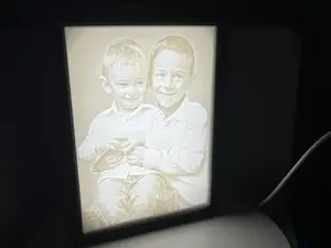 Rahmen für Lithophane + Bambu CMYK Backlight Board