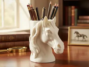 Majestic Horse Desk Organizer & Pencil Holder