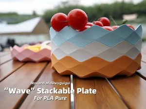 “Wave” Stackable Plate
