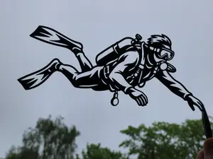 Scuba Diver 2D Wall Art