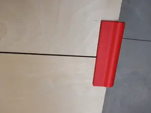 3/4" plywood cutting support