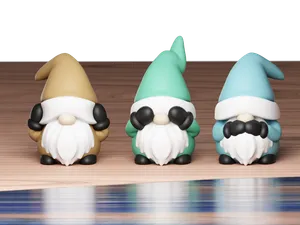 Christmas Gnomes Hear See & Speak No Evil