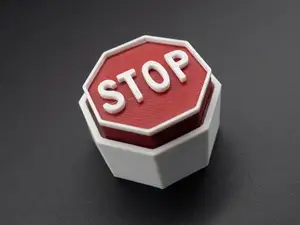 Stop Sign Fidget Clicker