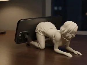 Phone stand - Cat-cow yoga pose