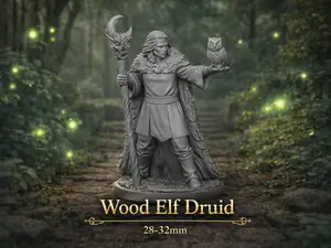 Wood Elf Druid - DND miniature