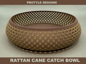 Catch Bowl - Rattan Cane Webbing