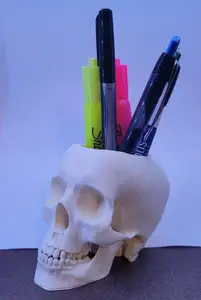 Skull Pen & Pencil Holder Cup for Desk