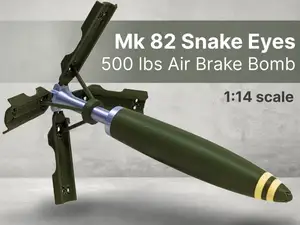 Mk82 500lbs Snake Eye Air Brake Bomb | Snap Fit