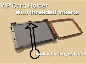 VIP CARD HOLDER with loop for lanyard