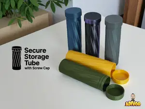 Secure Storage Tube with Screw Cap
