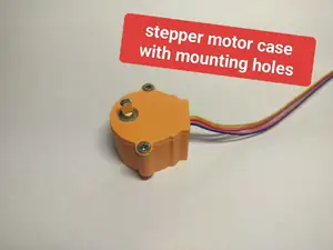 stepper motor case with mounting holes 