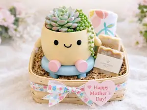 Cute Sitting Planter Pot with Chair Stand