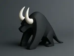 Horned Bull Art Sculpture