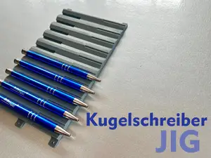 Jig / Lehre zum Lasern für Kugelschreiber