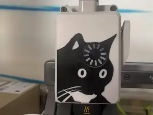 Confused cat meme cover of A1/A1mini extruder