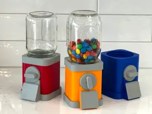 Mason Jar Candy Dispenser (threaded jar)