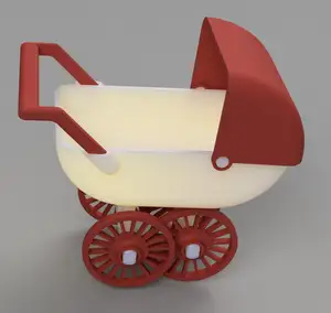 Dollhouse Stroller 1:12
