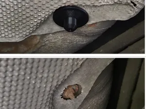 fastener for metal sheet under car