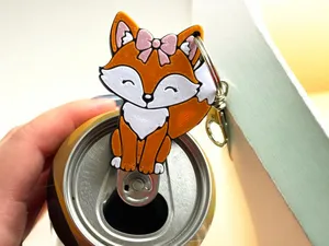 Cute Fox With A Bow Can Opener Tab Fairy