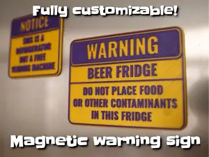 Customizable warning sign