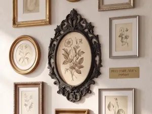 Oval Baroque Frame - The Ebony Gallery Art