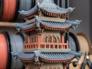 Detailed Chinese Pagoda Tower - FDM Optimized