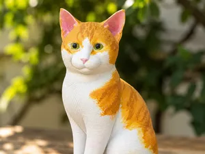 Cute Sitting Cat – Ready to Paint