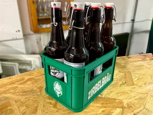 Original Augsburger Zirbelbräu 6-Pack Bierkasten