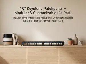 19" Keystone Patchpanel (24 Port)