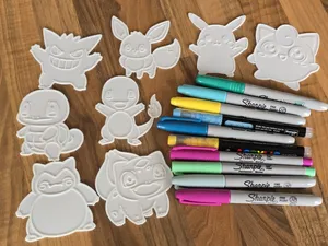 Poke Buddies Coloring Craft Set Starter Fun