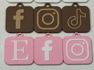 Social media / business card key ring RFID / NFC