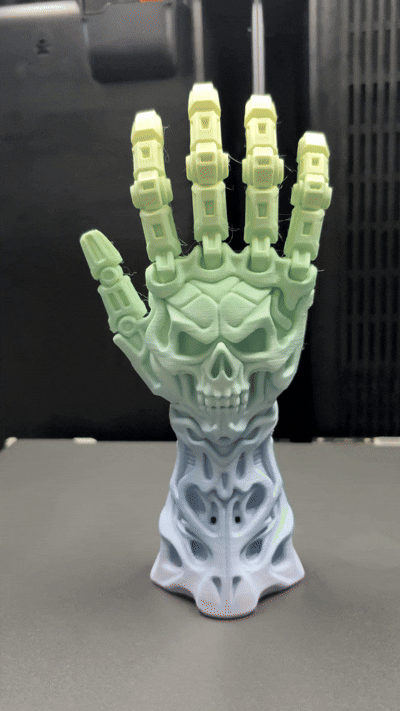 Biomechanical Skull Glove