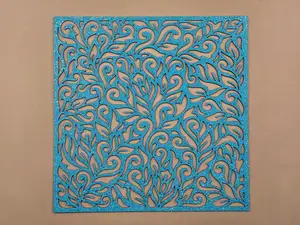 Abstract Swirls Pattern Craft Stencil Template