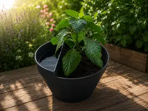 Self-Watering Planter with Water Reservoir