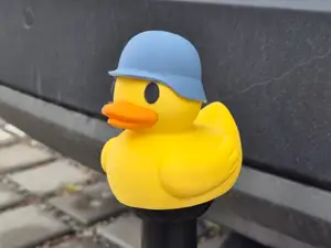 Duck in Helmet Hitch ball cover