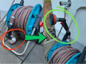 Gardena Schlauchwagen Halter Gartenschlauch
