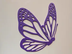 the purple butterfly wall art