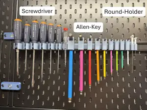 Dovetail-SYSTEM for SKADIS or "Screw-on" - Rail