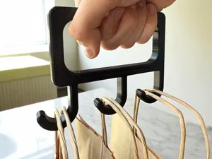 Triple Trash Bag Holder - 25g plastic 35 min print
