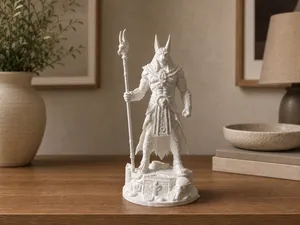 Anubis Figure Diorama  Detailed Egyptian Statue