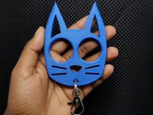Pointed Ear Design Cat Self-Defense Keychain