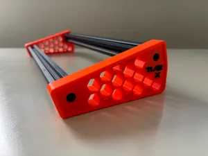 Exagon Guitar Pedalboard — Compact & Printable
