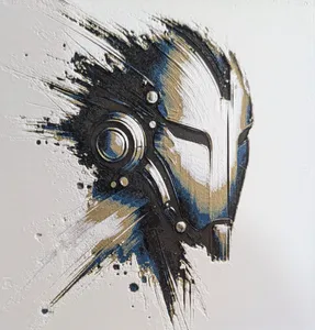 Robot Grunge Painting - HueForge