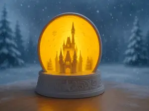 Schneekugel mit Disney Schloss