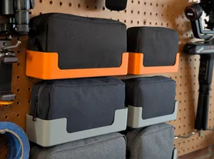 Pegboard Tech Pouch Shelves