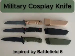 Military Cosplay Knife - Inspired by BF6 - No Ams